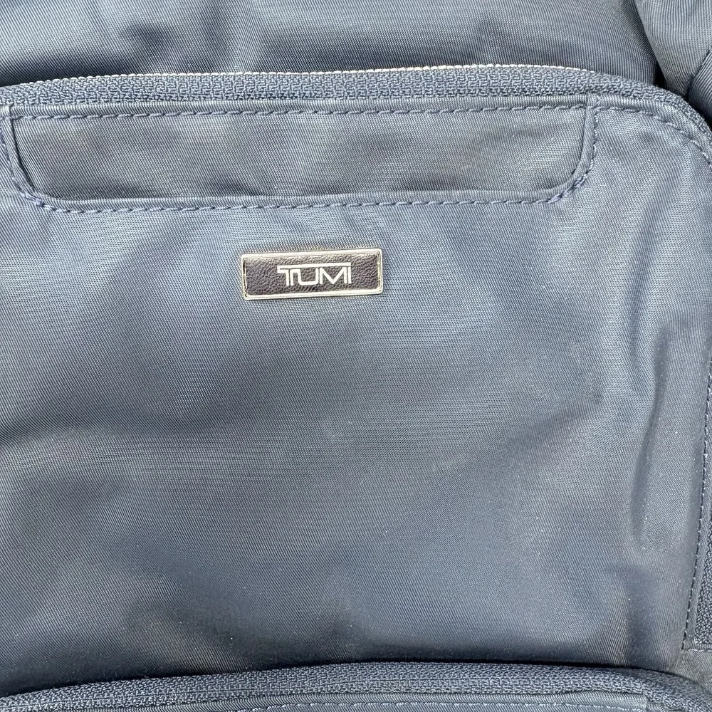 TUMI Navy Blue Nylon Backpack Laptop Travel School Everyday Bag Unisex